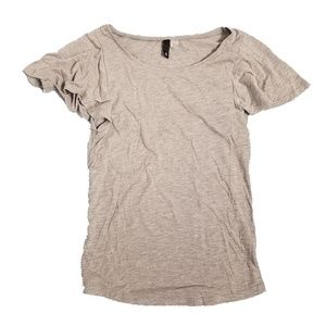 H&M Gray Loose Sleeve Basic Tee